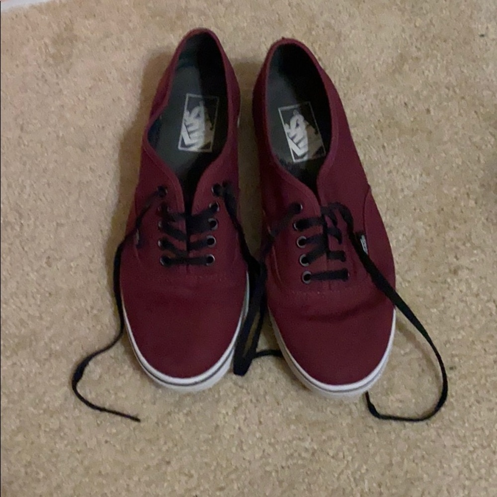 Burgundy Vans